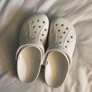 White everyday Crocs